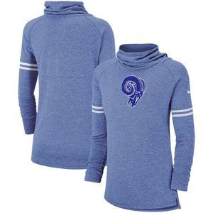 Los Angeles Rams Women's Nike Tri-Blend Funnel Pullover